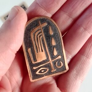 Witchy Copper Brooch